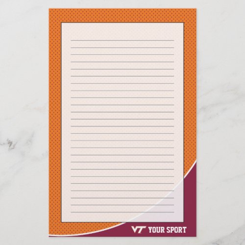 Customize Your Sport Virginia Tech Stationery
