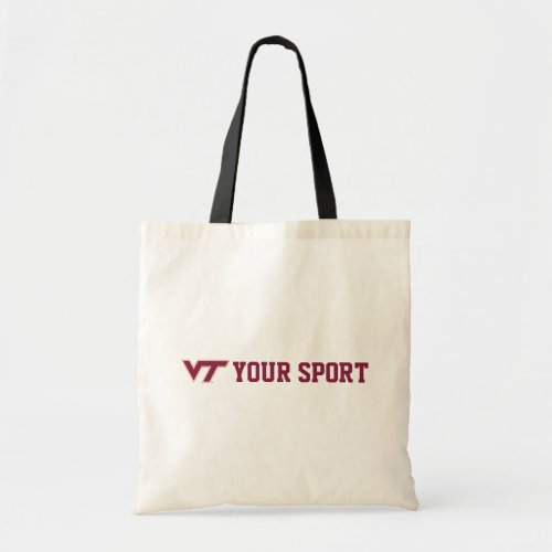 Customize Your Sport Virginia Tech Tote Bag