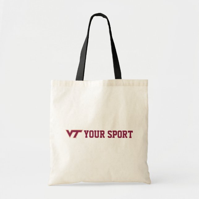 Customize Your Sport Virginia Tech Tote Bag (Front)