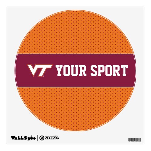 Customize Your Sport Virginia Tech Wall Sticker