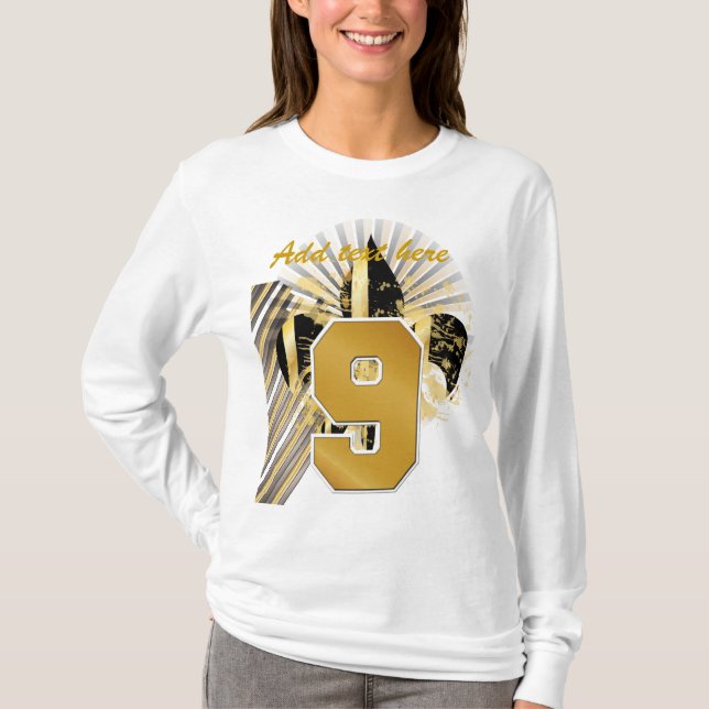 Customize your text, fleur de lis T-Shirt (Front)