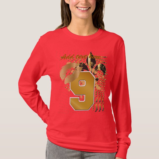 Customize your text/kiss/hearts/fleur de lis T-Shirt (Front)