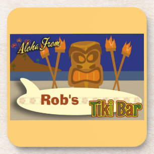 Customize Your Tiki Bar Coaster