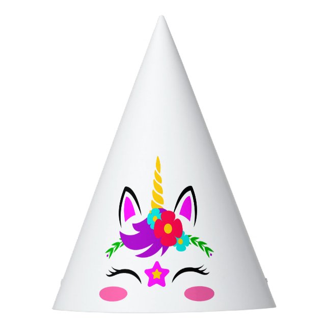 Customize Your Unicorn Party Hat (Front)