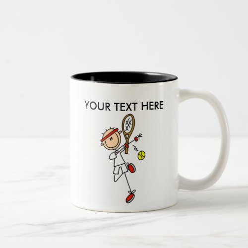 Customize Yourself Mens Tennis MugCup Two_Tone Coffee Mug