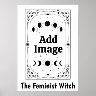 Customize Zodiac Tarot Feminist Gift Witchy Magic Poster