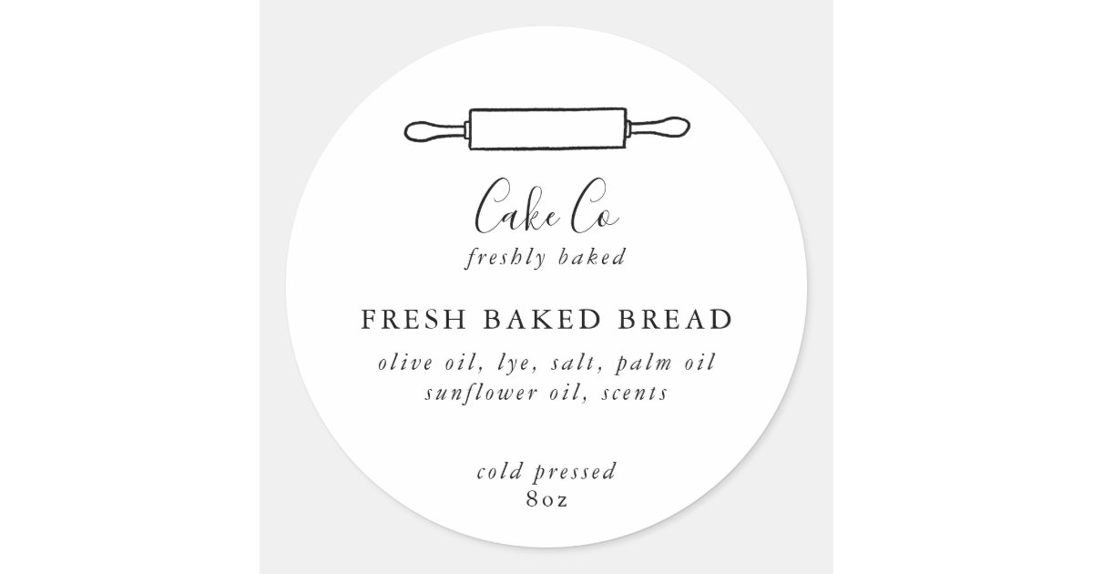 Customizeable Baking Stickers Zazzle