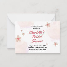 Customizeable Bridal Shower Card