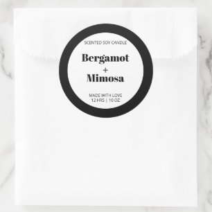 Customizeable Candle Label Pattern Modern