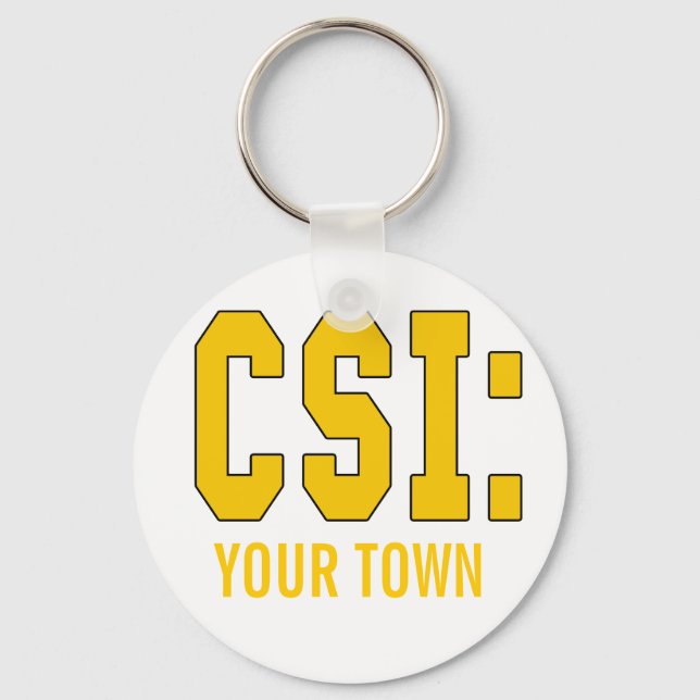 CUSTOMIZEABLE CSI Products Keychain (Front)
