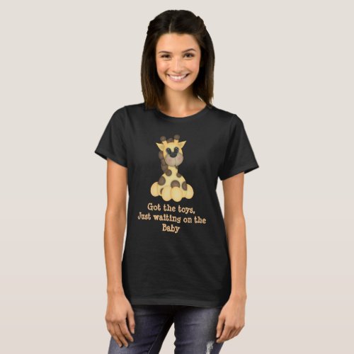 Customizeable Giraffe Maternity T_Shirt