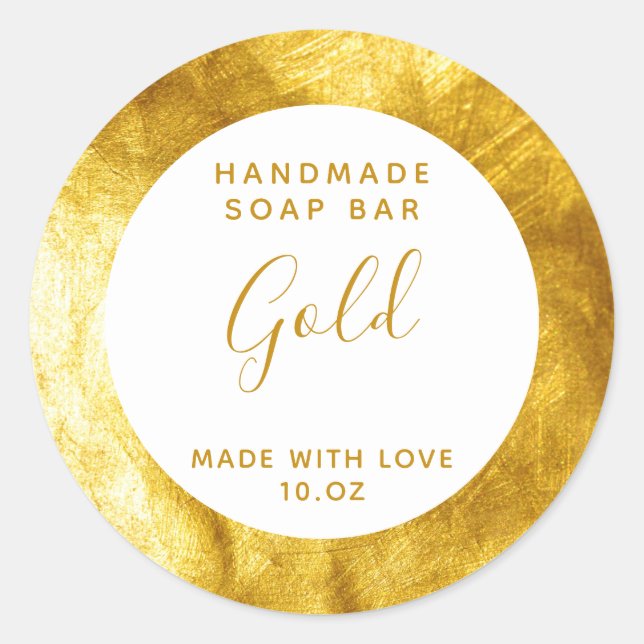Customizeable Gold Soap Label  (Front)
