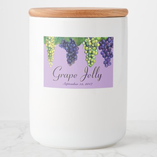 Customizeable Grape Jelly and Jam Label