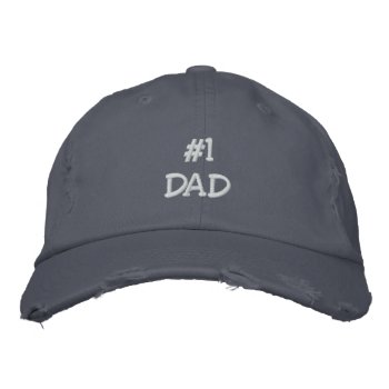 Customizeable Hat "#1 Dad" by Gigglesandgrins at Zazzle