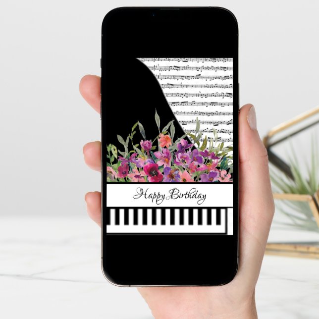 Customizeable piano card (Front Digital)