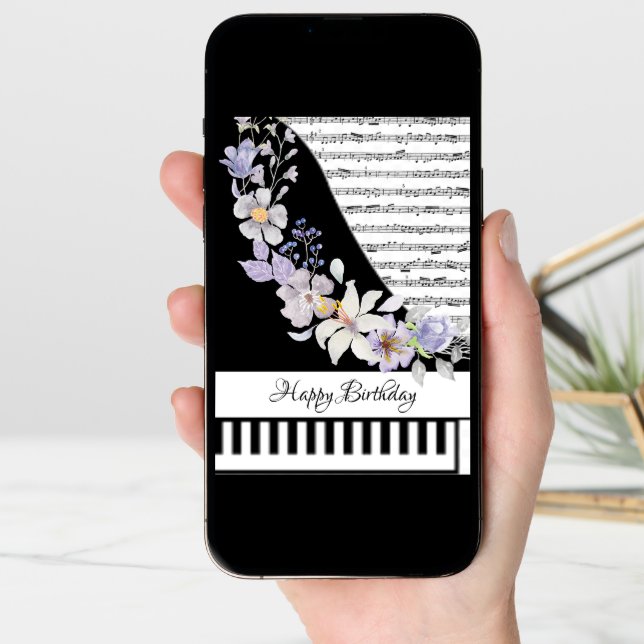 Customizeable piano card (Front Digital)