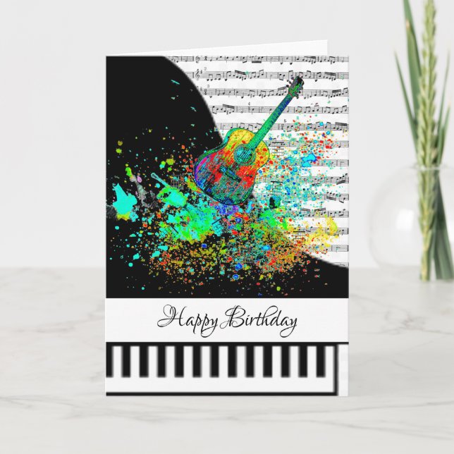 Customizeable piano card (Front)
