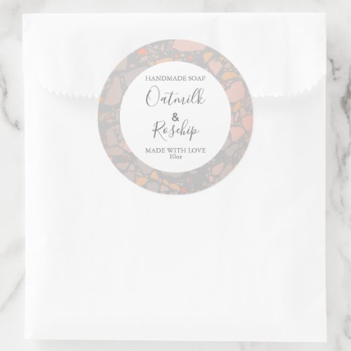 Customizeable Soap Label Floral Pattern Modern