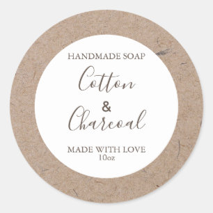Customizeable Soap Label Floral Pattern Paper
