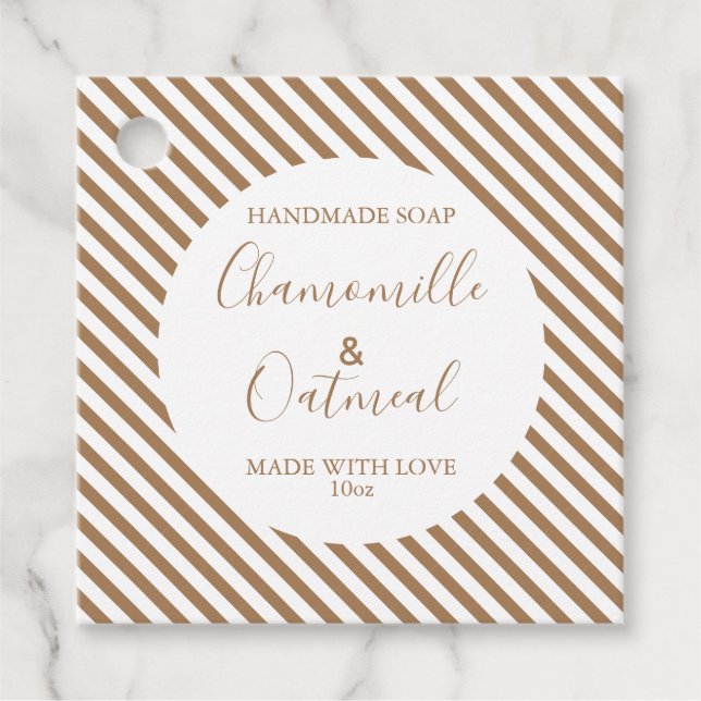 Customizeable Soap Label Pattern Modern (Front)