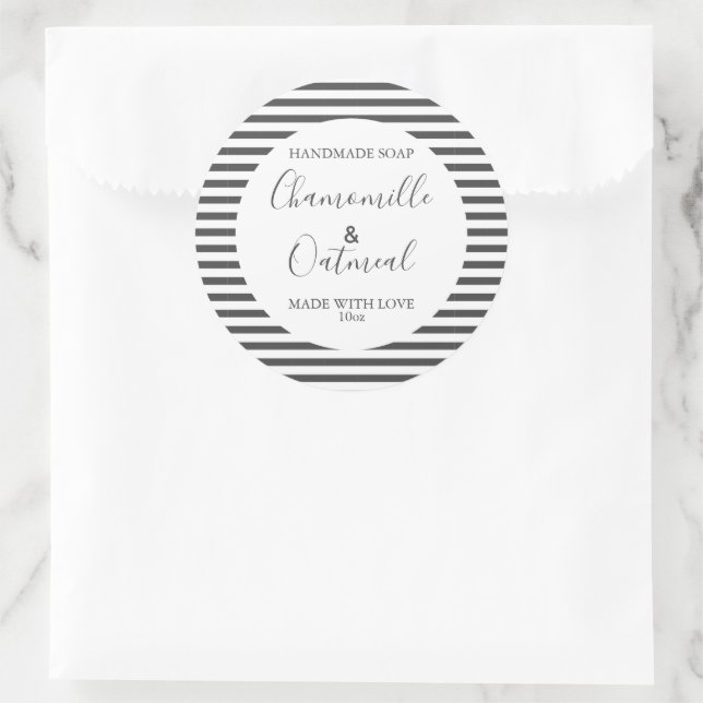 Customizeable Soap Label Pattern Modern (Bag)