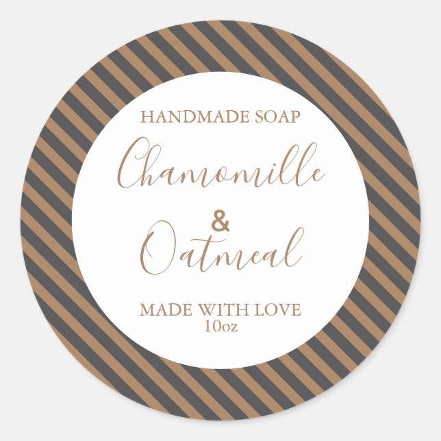 Customizeable Soap Label Pattern Modern (Front)
