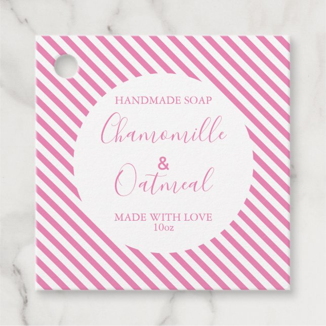 Customizeable Soap Label Pattern Modern (Front)