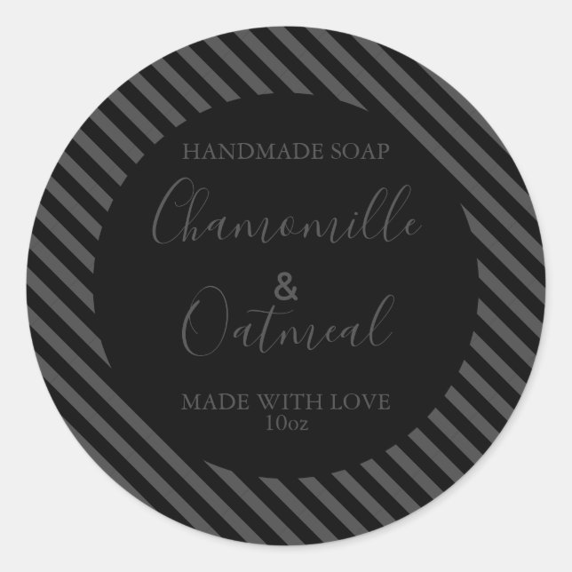 Customizeable Soap Label Pattern Modern (Front)
