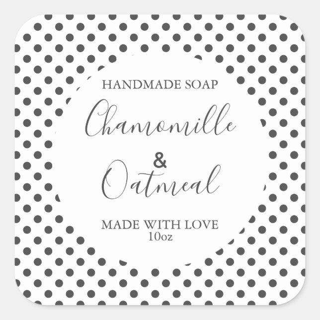 Customizeable Soap Label Pattern Modern (Front)