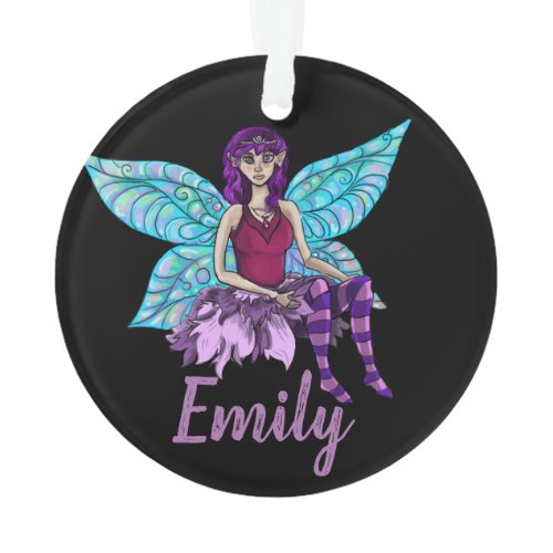 Customizeable Winged Pixie Ornament