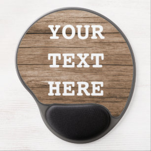 Customizeable Wood Grain Gel Mousepad Mouse Pad