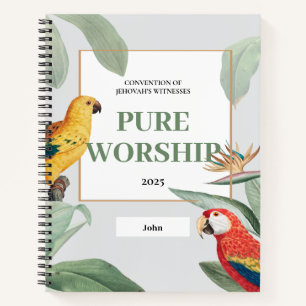 Customized 2025 JW convention pure worship  Notebook