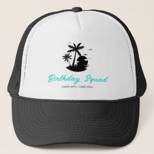 Customized 20th 30th 40th 50th Birthday Crew Squad Trucker Hat