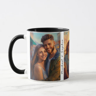 Customized 3 Photo Printed Mug