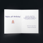 Customized "3D" Great Grandson Birthday Poem Card<br><div class="desc">Personalize your own year, greeting and even your poem for your great grandson. They are hard cards to find, but not here! Adorable 3D-style(only 3D-style artwork, not real 3D, and it won't need special glasses) cartoon dinosaur is perfect for your beloved little one. Personalize it using our Design Tool on...</div>