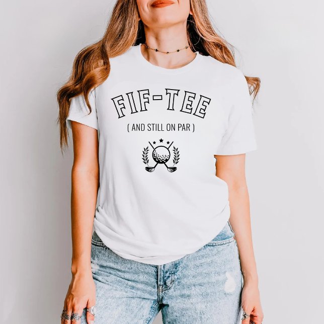 Customized 50th 60th 70th Birthday Golf Golfing T-Shirt (Creator Uploaded)