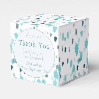 Customized Abstract Art Splash of Color Green Blue