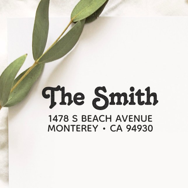 Customized Address Stamp With Bold Typography (Creator Uploaded)