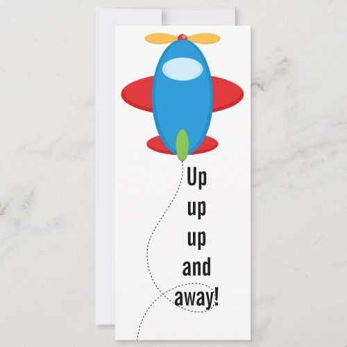 Customized Airplane Birthday Invitation