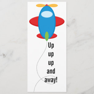 Customized Airplane Birthday Invitation