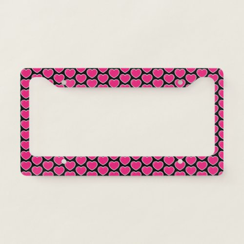 Customized and Personalized Heart Symbol on License Plate Frame