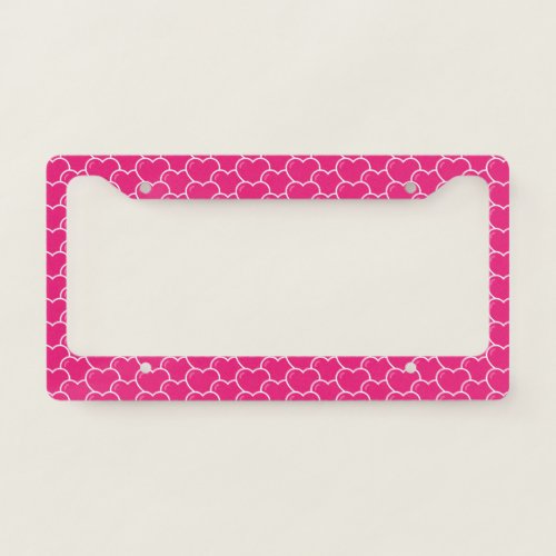 Customized and Personalized Heart Symbol on License Plate Frame