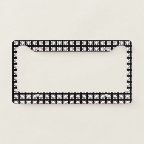 Customized and Personalized No Looking Symbol on License Plate Frame