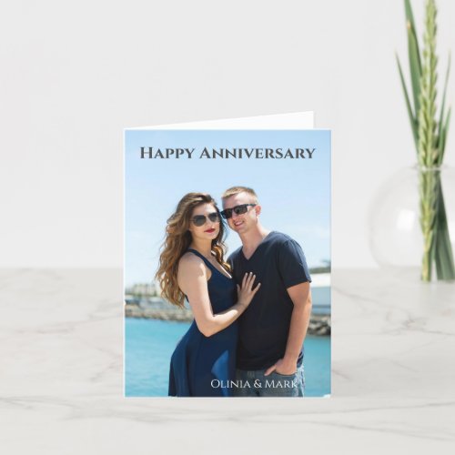 customized Anniversary Script Card