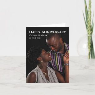customized Anniversary Script Card