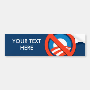 CUSTOMIZED ANTI-OBAMA SLOGAN BUMPER STICKER