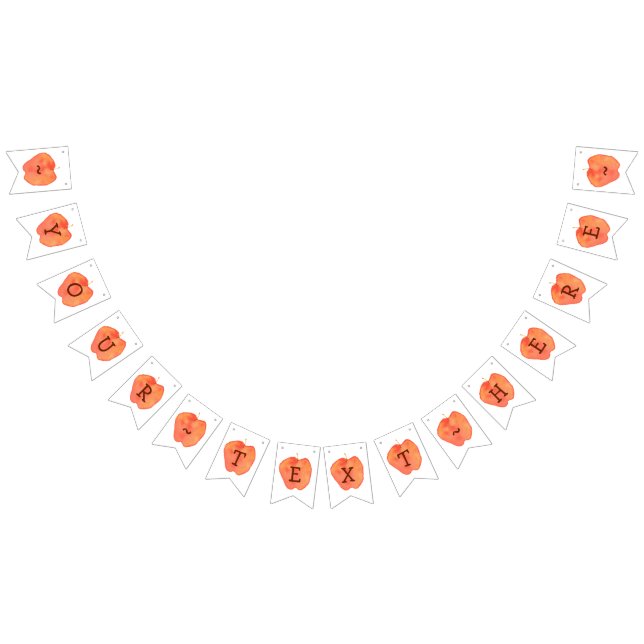 Customized Apple Bunting Flags (All)