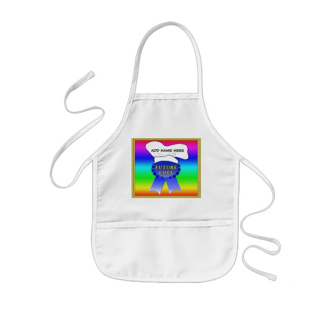 Customized Aprons for Kids, "Future Chef" (Front)