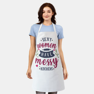Customized Aprons with Playful Kitchen Quotes
