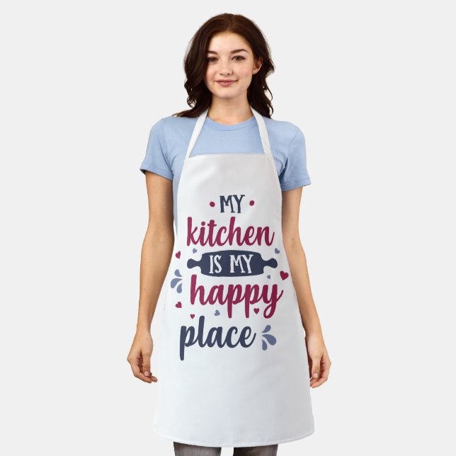Customized Aprons with Playful Kitchen Quotes (Worn)